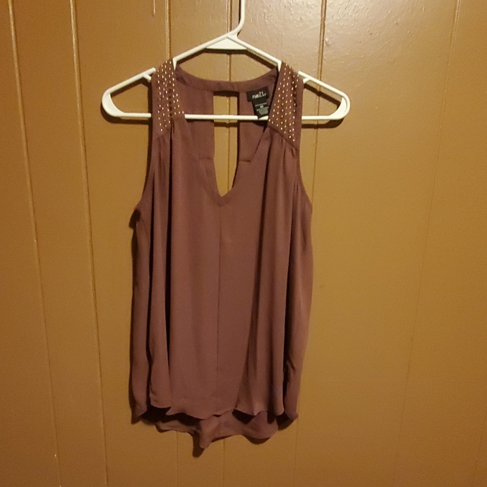 Gold Beaded Tank